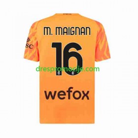 A.C. Milan Mike Maignan 16 Dres Golmanski Gostujući 2023/2024 Kratkih Rukava